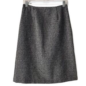 Hillard & Hanson Gray A-Line Midi Skirt. Size 4